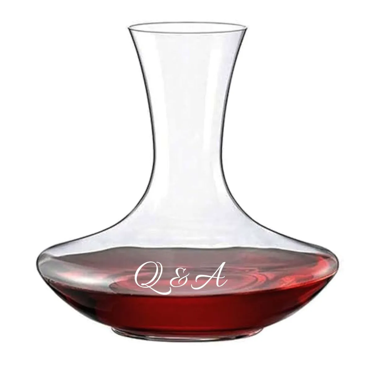 Een gegraveerde decanteerkaraf